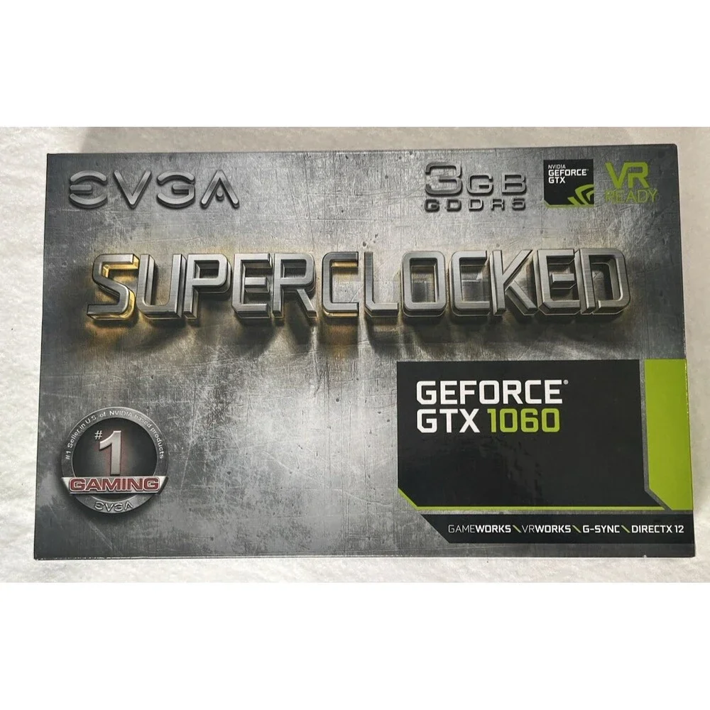 EVGA SuperClocked GeForce GTX 1060 NVIDIA Graphics Card 3GB New in Open Box